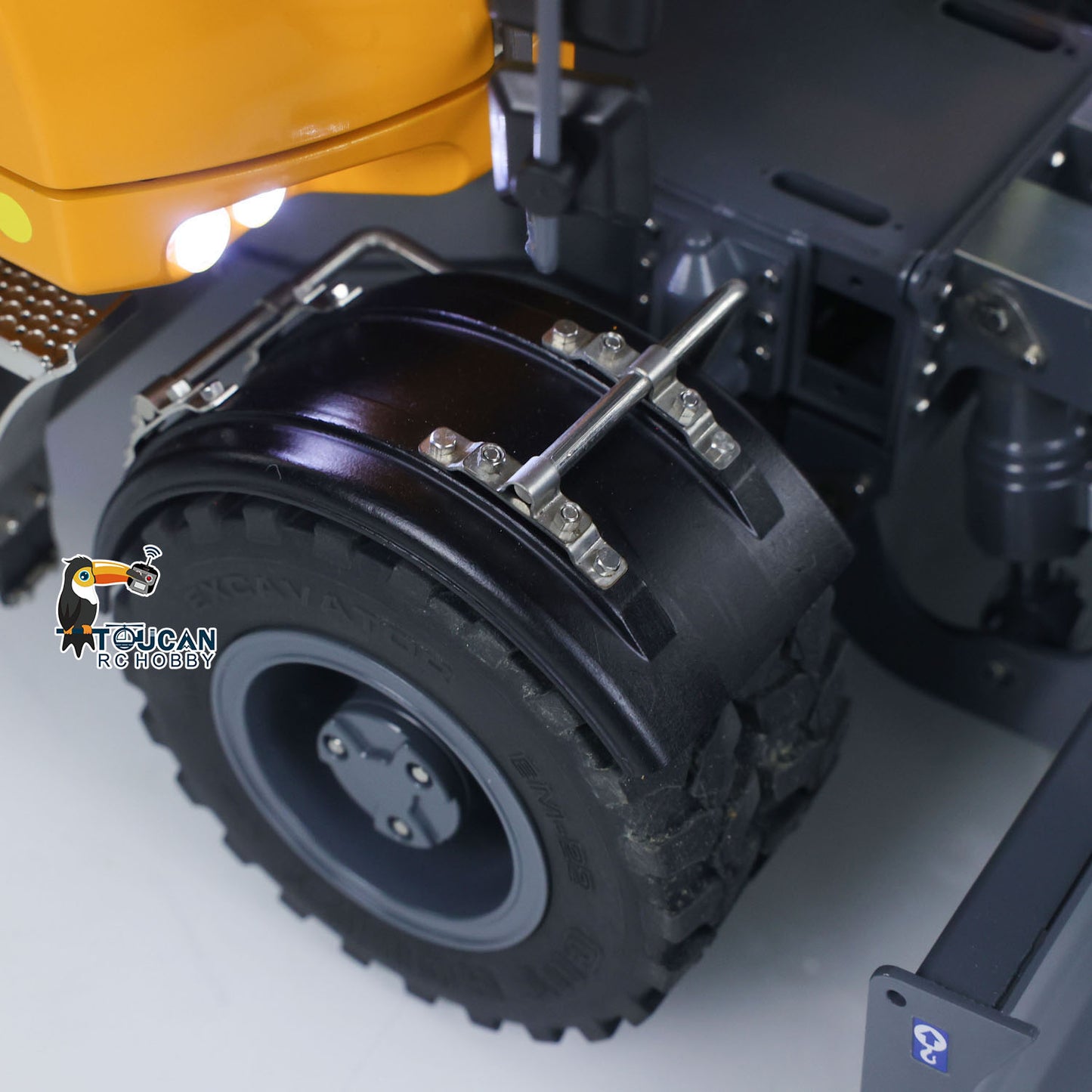 Pre-Order 1/14 RC Hydraulic Wheeled Excavator LR914 8-ways Valve RTR Metal Remote Control 4*4 Digger Model Axle Lock Flysky PL18EV Lite