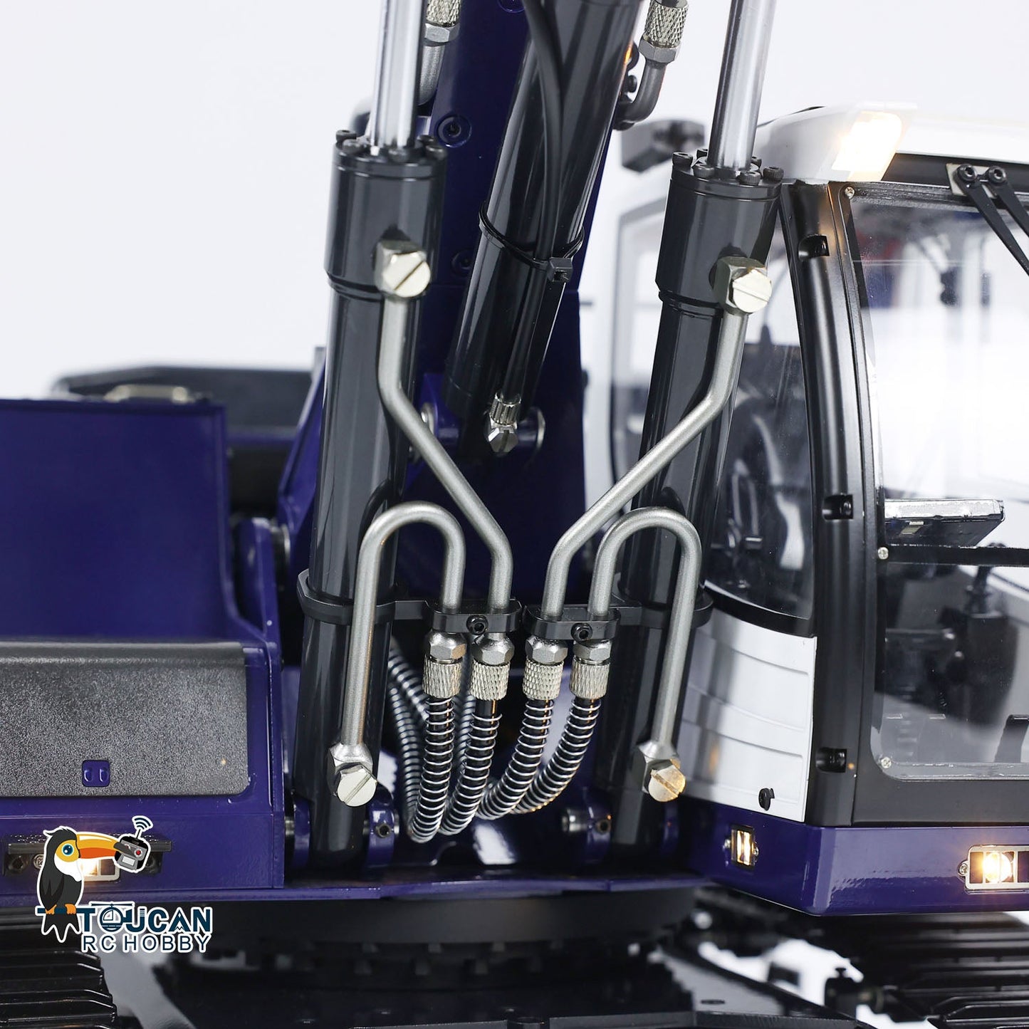 1/14 Metal R946 RC Hydraulic Excavator Remote Control Digger Grab Tiltable Clamshell Bucket Hobby Model DIY Car Painted Assembled