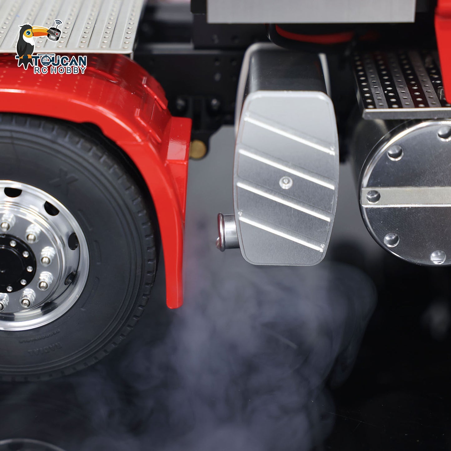 1/14 8X8 RC Tractor Truck TOUCAN Metal RTR Remote Control Car 2-speed Transmission Assembled and Painted with Light Sound System