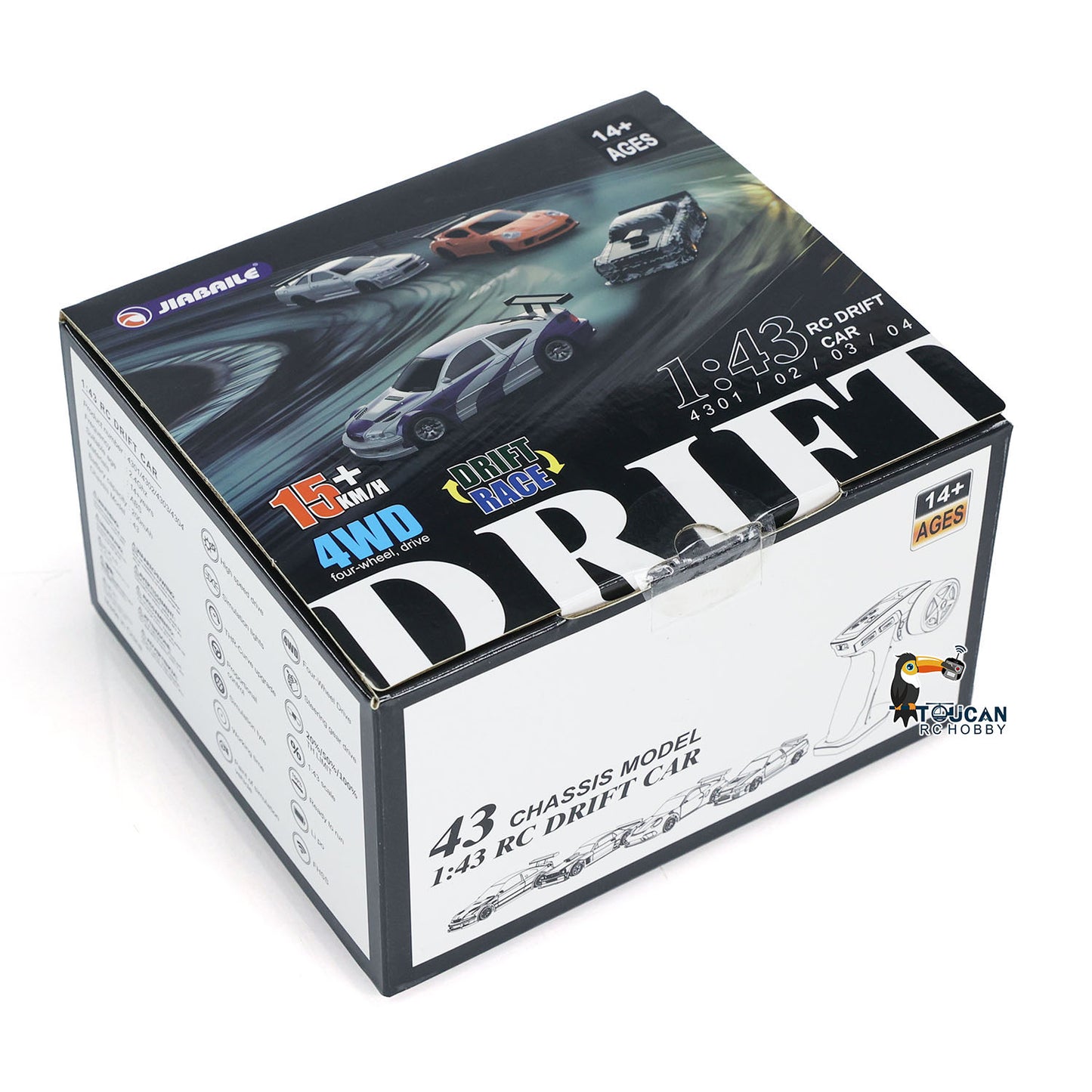 ¡¾FREE SHIPPING¡¿US STOCK 4PCS 1/43 Radio Control Drift Car 4WD RC 2.4g Mini Race Car High Speed Model Toy