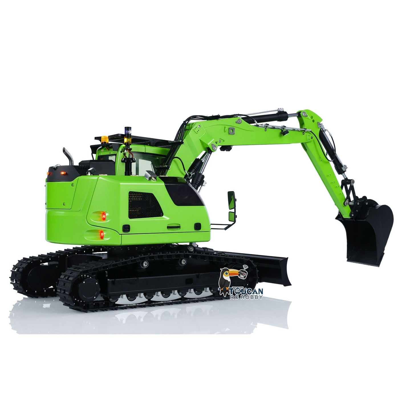 CUT Model 1/14 RC Hydraulic Excavator LR 914 Metal Remote Control Digger Model 5ways Valve RTR Construction Car ST8 Radio Battery