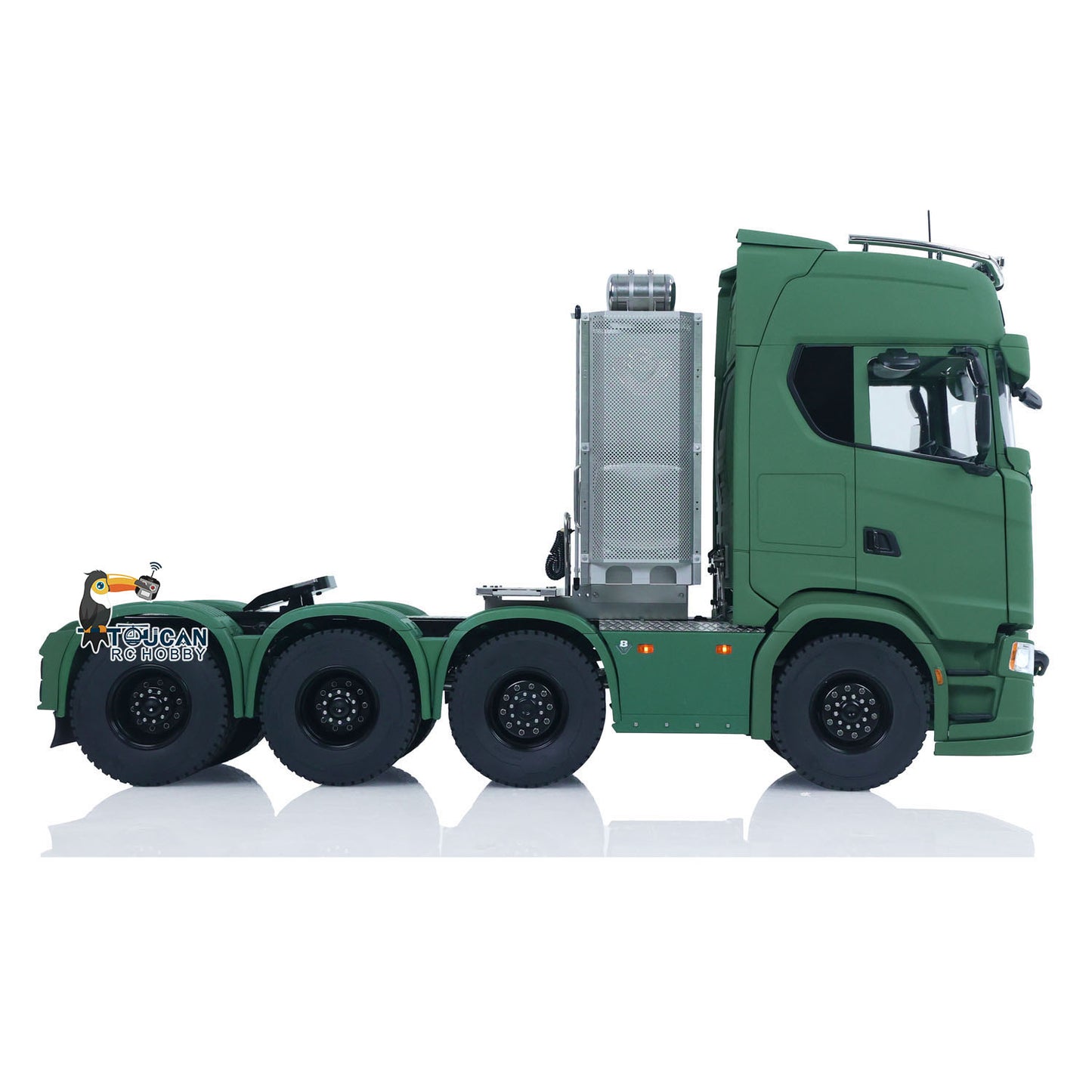 1/14 RTR Remote Control Tractor Truck SC 770S 8*8 RC Lorry Vehicle Model Metal Chassis Axle Lock Hobbywing ESC Flowing LED Light