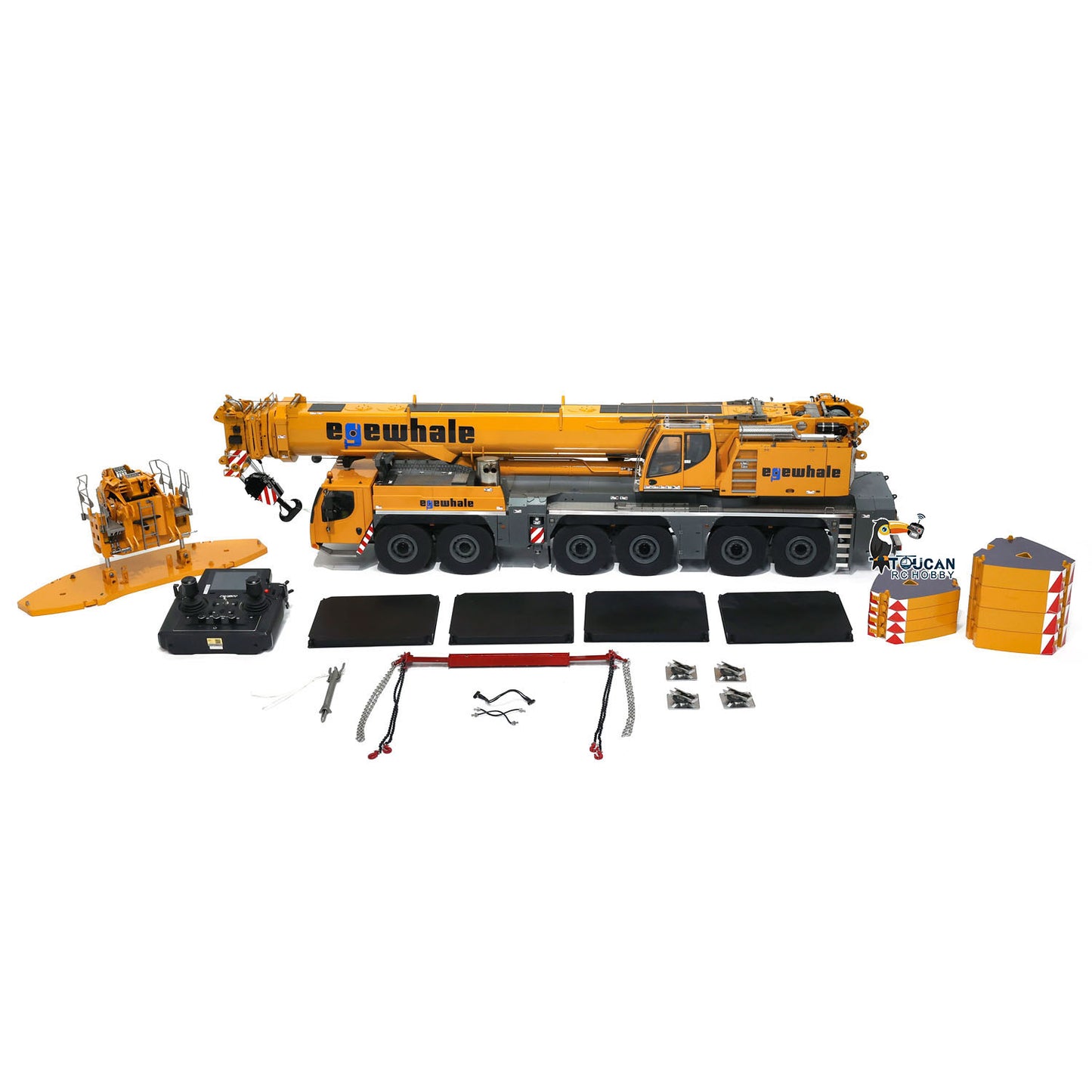 Pre-Order Eyewhale 1/14 6 Axles LTM1350 RC Hydraulic Mobile Cranes 5M Length Radio Controlled Heavy-duty Car PNP Hobby Model