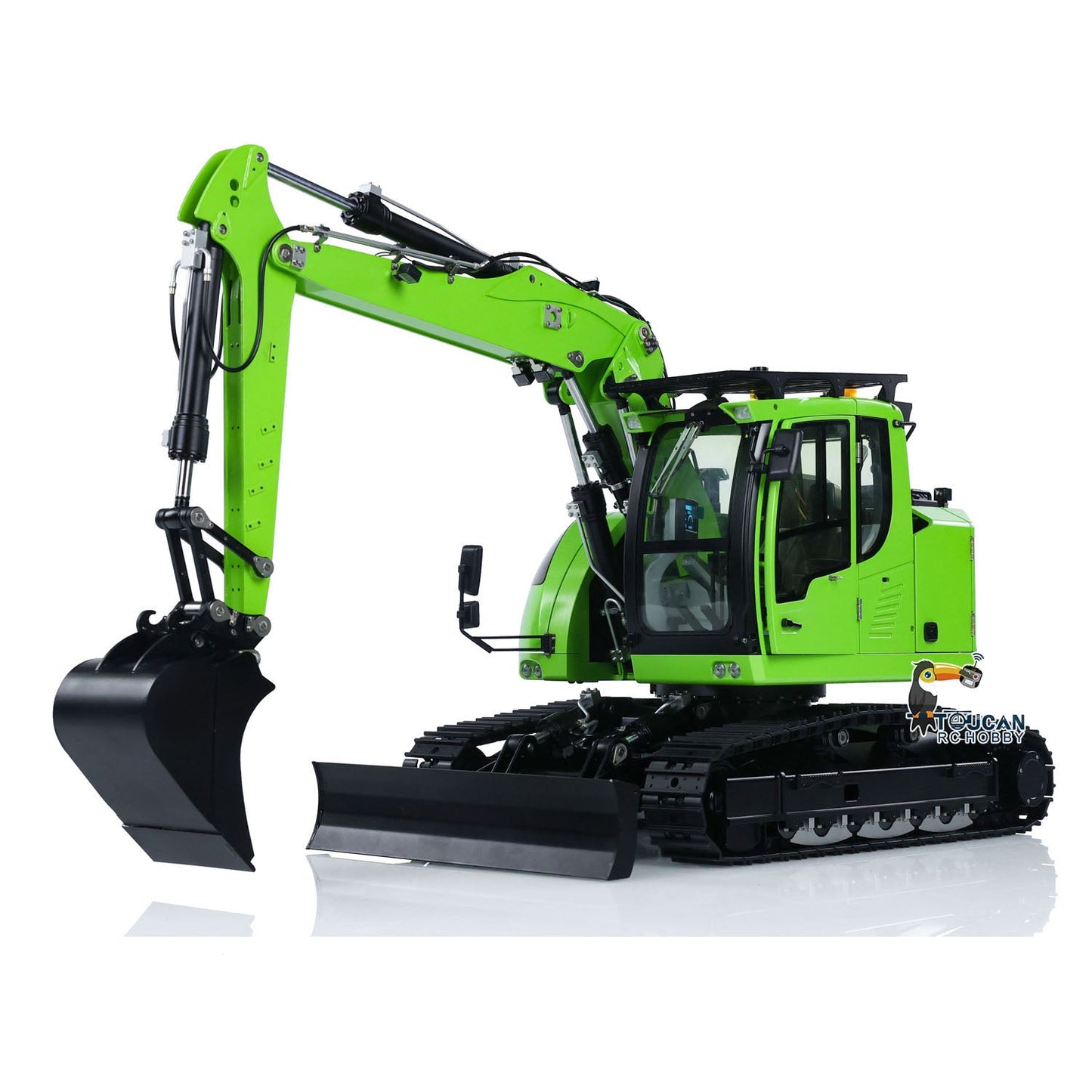 CUT Model 1/14 RC Hydraulic Excavator LR 914 Metal Remote Control Digger Model 5ways Valve RTR Construction Car ST8 Radio Battery