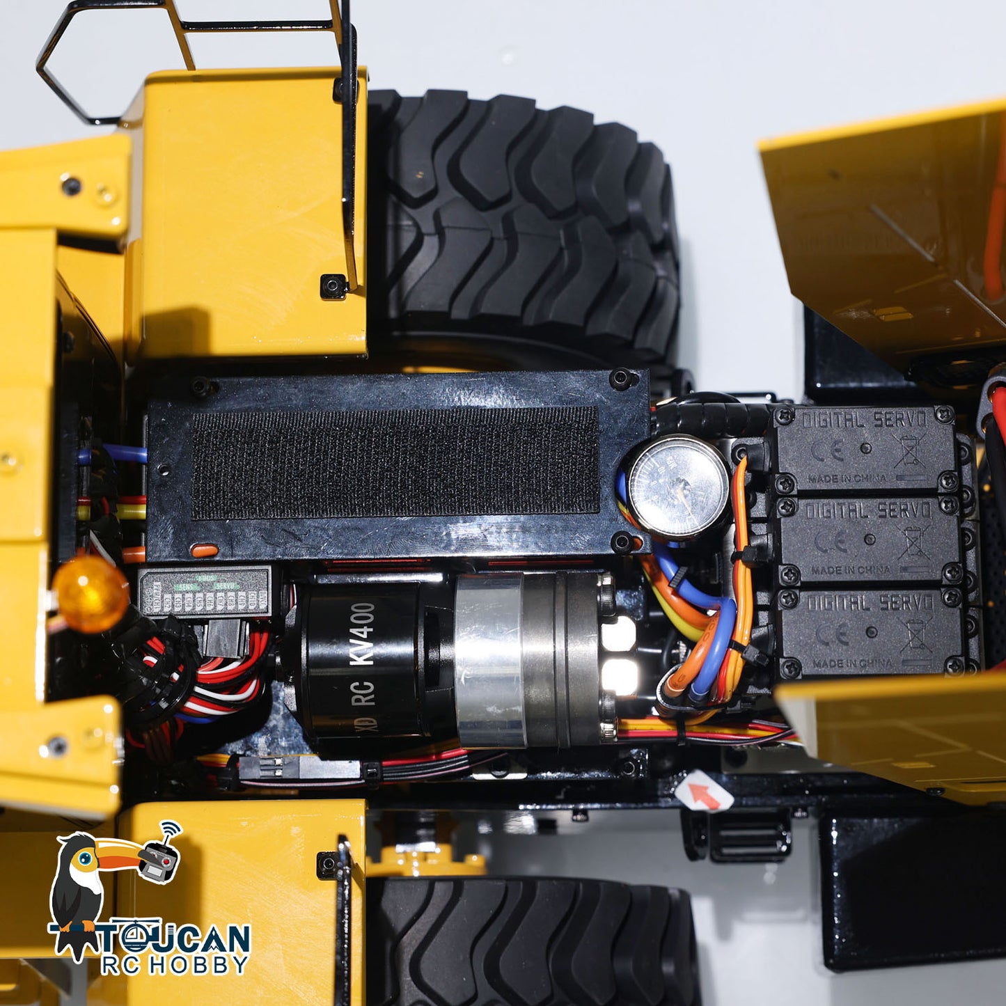 1/14 XDRC WA470 Hydraulic RC Loader Metal Radio Control Construction Vehicle PNP Smoke Sound ESC Servo Motor Sand Bucket