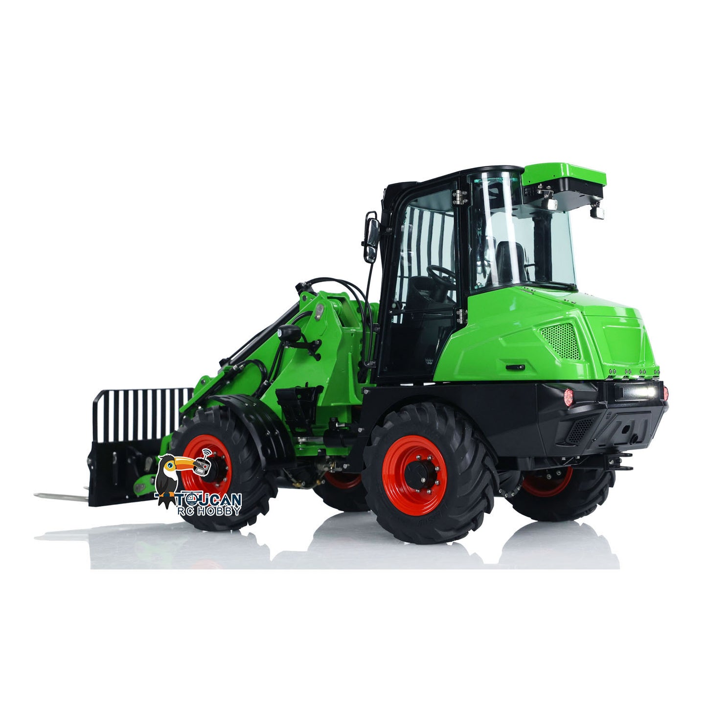LESU AT1050 1:14 RC Hydraulic Fork Truck Metal Telescopic Arm Loader Car Assembled Model