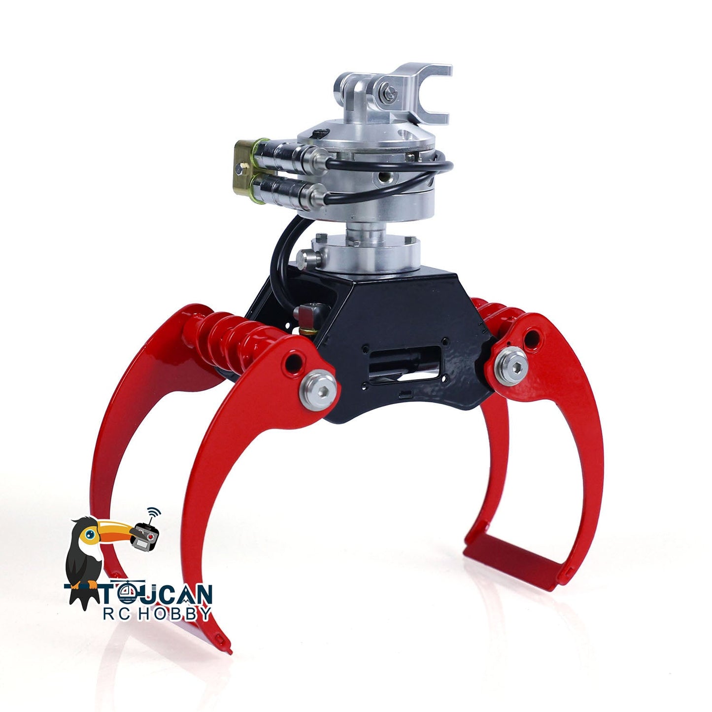 Metal Hydraulic Claw Grab Clamshell Bucket Claw for 1/14 RC Crane Truck Remote Control Dump Construction Car Model