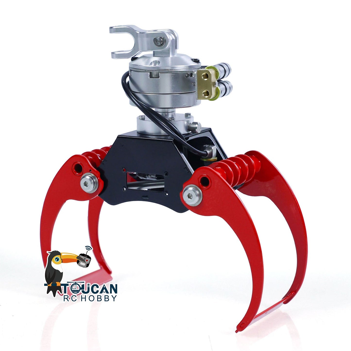 Metal Hydraulic Claw Grab Clamshell Bucket Claw for 1/14 RC Crane Truck Remote Control Dump Construction Car Model