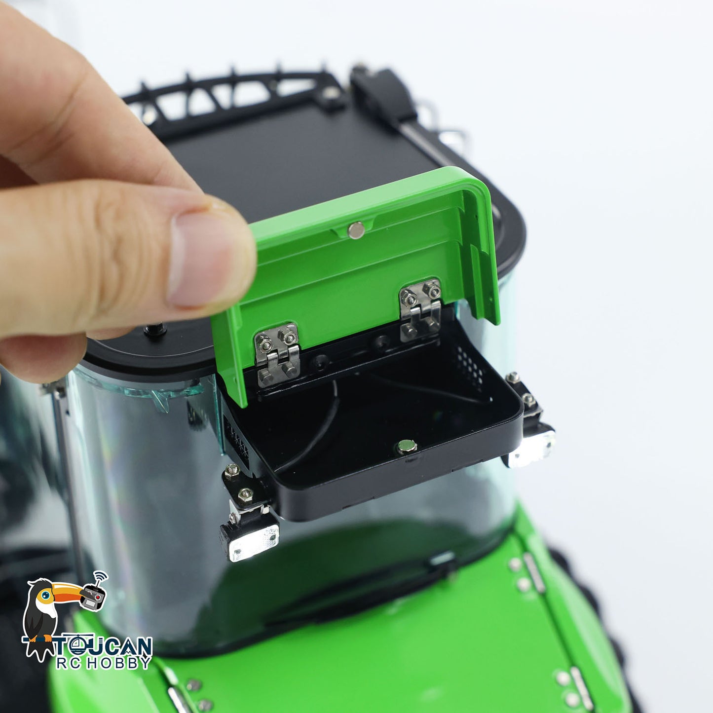 LESU AT1050 1:14 RC Hydraulic Fork Truck Metal Telescopic Arm Loader Car Assembled Model