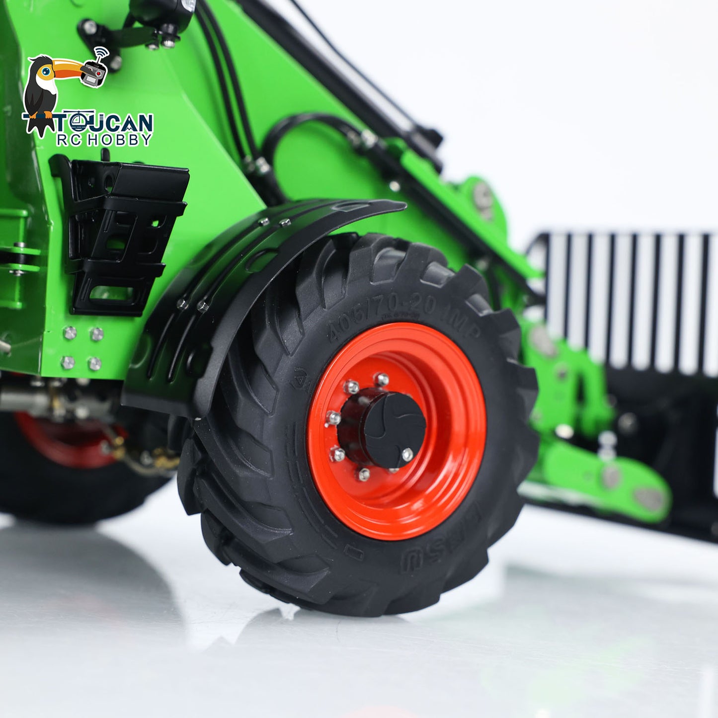 LESU AT1050 1:14 RC Hydraulic Fork Truck Metal Telescopic Arm Loader Car Assembled Model