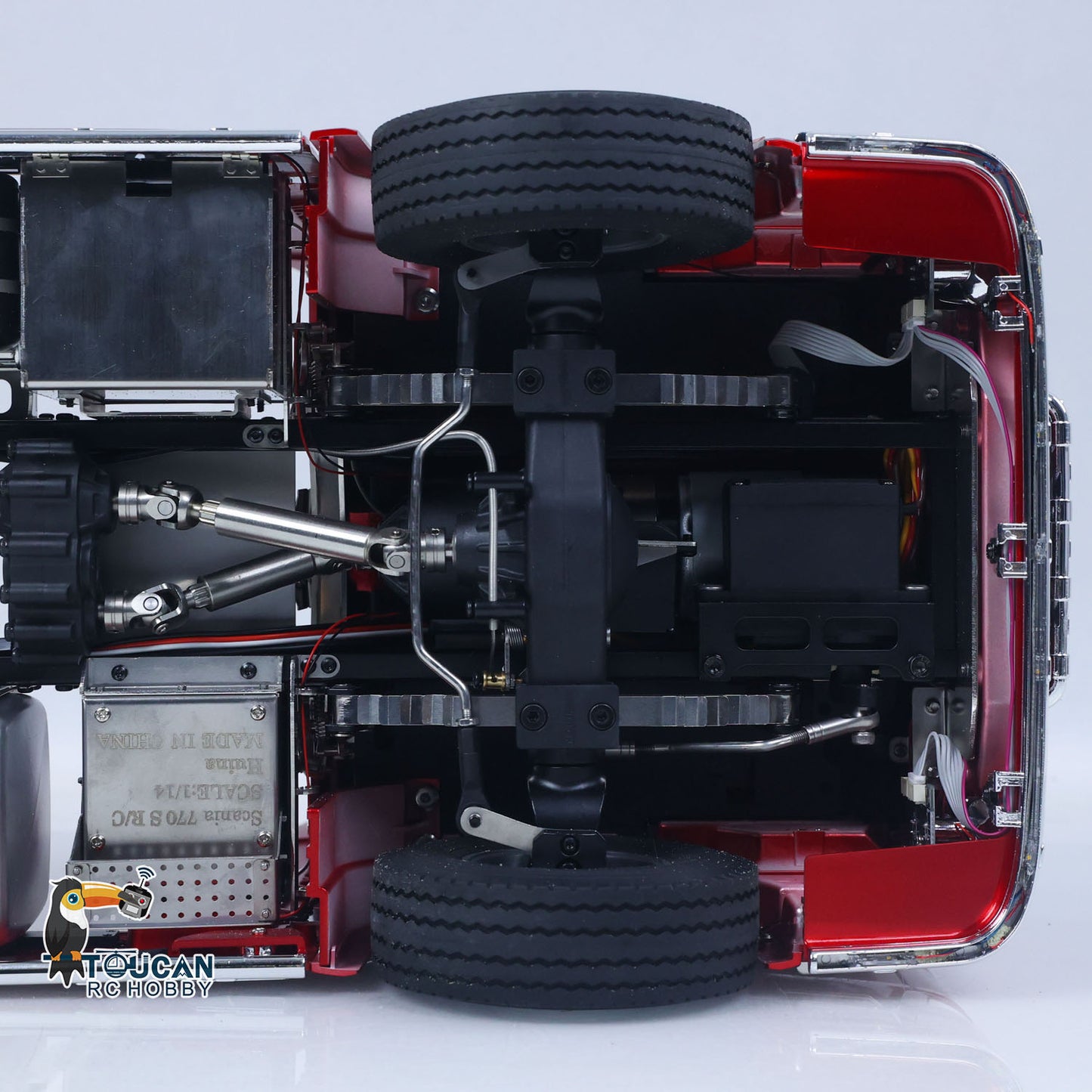 KABOLITE 1/14 770S RC Tractor Truck 6x6 Remote Control Lorry Car 2Speed Gearbox Differential Lock Battery Radio RTR Model