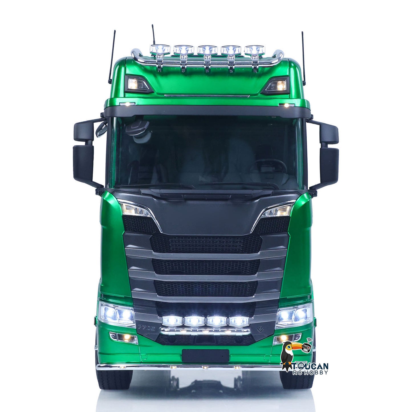 RTR TOUCAN 1/14 Romote Control Tractor Truck 770S 6*6 2Speed RC Lorry Car Axle Locks Openable Door Lights Sounds Smoke Unit Ready to Run