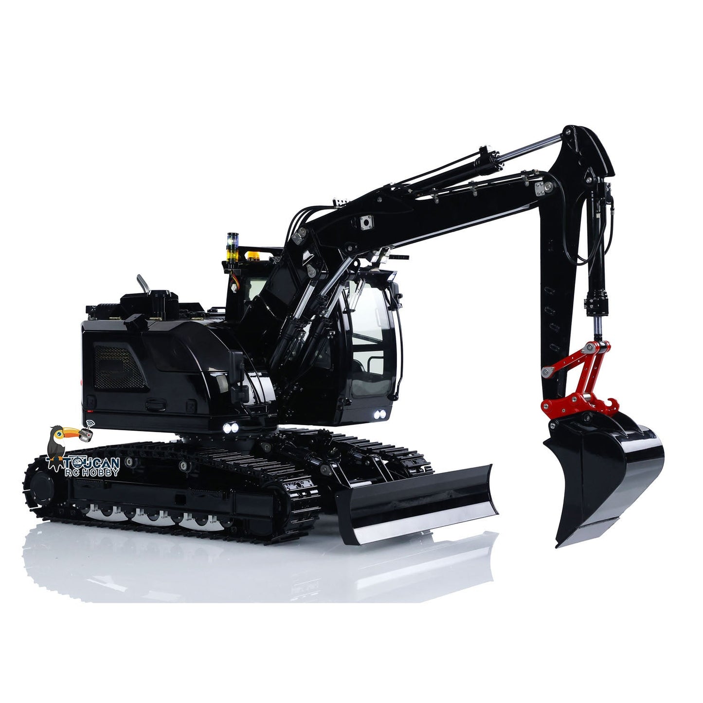 Metal 1/14 RC Hydraulic Excavator LR 914 5ways Valve Remote Control Digger Model RTR Construction Vehicle ST8 Radio Battery