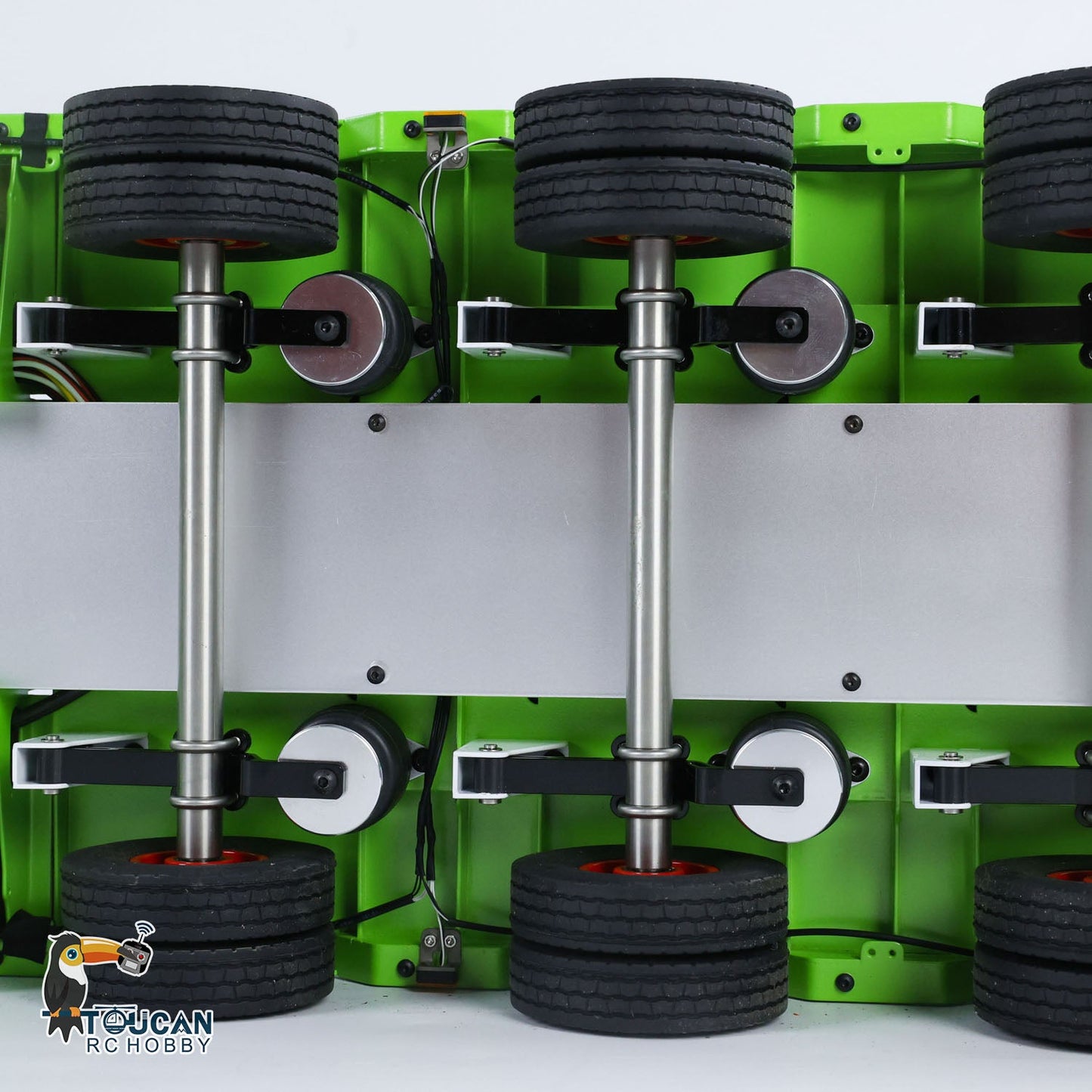 1/14 LESU Metal Trailer Hydraulic Lifting Tailboard Electric Legs Painted for RC Tractor Truck DIY Radio Controlled Lorry Car