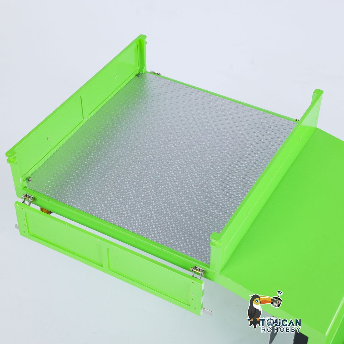 1/14 LESU Metal Trailer Hydraulic Lifting Tailboard Electric Legs Painted for RC Tractor Truck DIY Radio Controlled Lorry Car