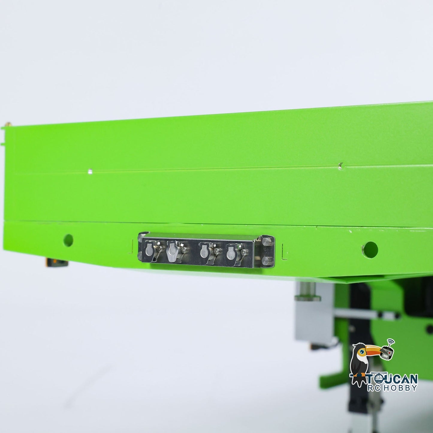1/14 LESU Metal Trailer Hydraulic Lifting Tailboard Electric Legs Painted for RC Tractor Truck DIY Radio Controlled Lorry Car