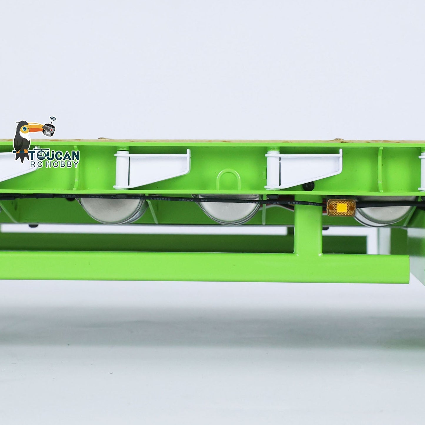 1/14 LESU Metal Trailer Hydraulic Lifting Tailboard Electric Legs Painted for RC Tractor Truck DIY Radio Controlled Lorry Car