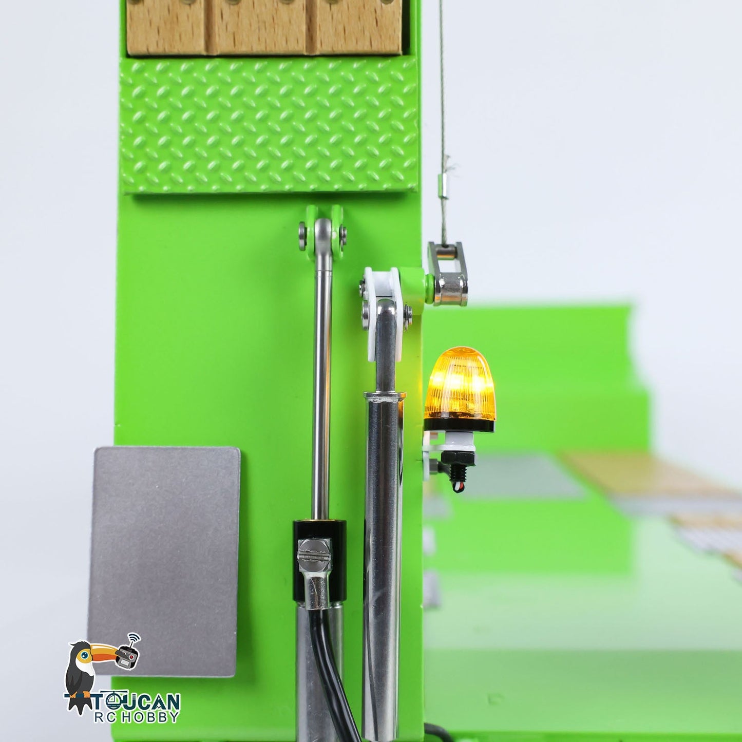1/14 LESU Metal Trailer Hydraulic Lifting Tailboard Electric Legs Painted for RC Tractor Truck DIY Radio Controlled Lorry Car