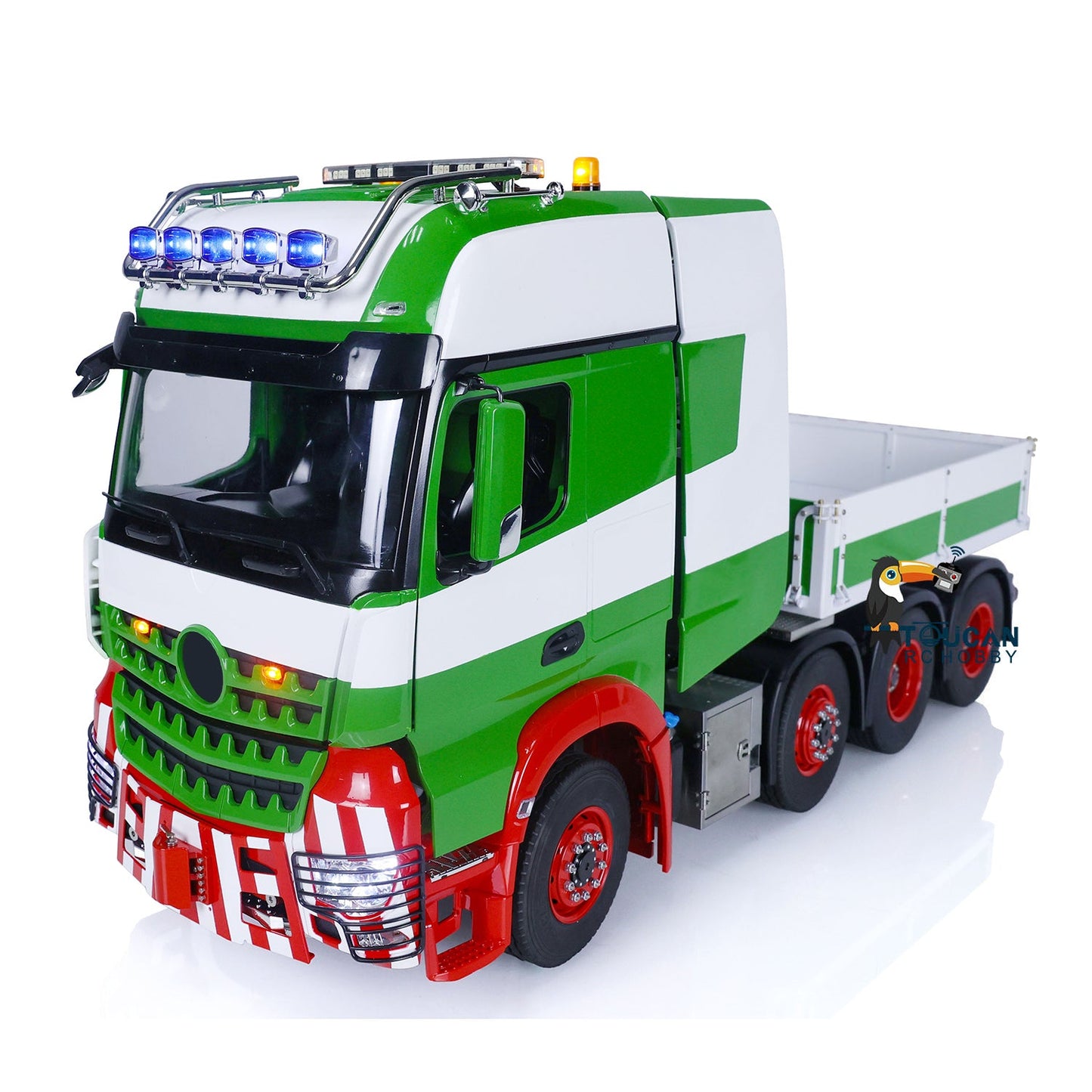 1/14 LESU RC Tractor Truck Remote Control Car Models Metal Chassis Equipment Rack Lock Differential Sound Light Painted