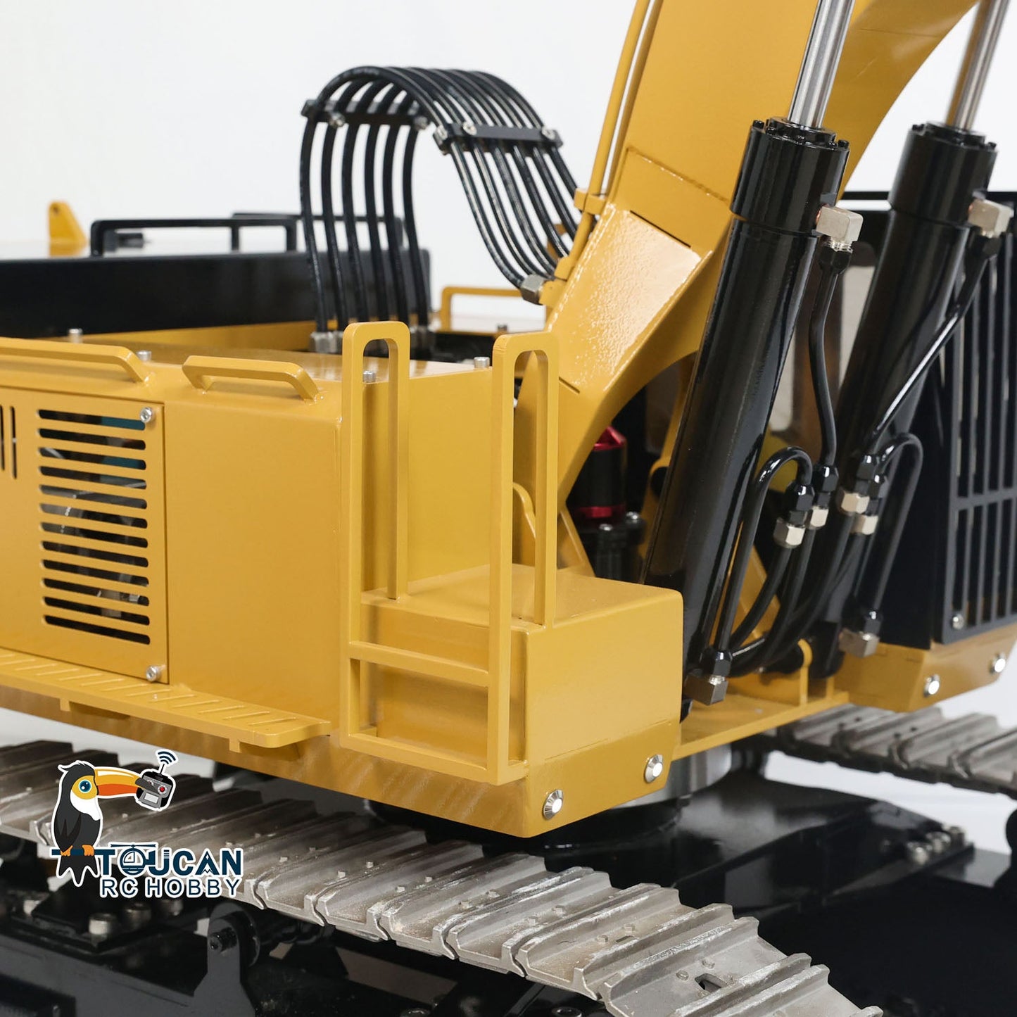 Metal 1/8 385CF Hydraulic RC Excavator 150KG Heavy Duty Remote Control Diggers Ready to Run Upgraded Version RTR Models