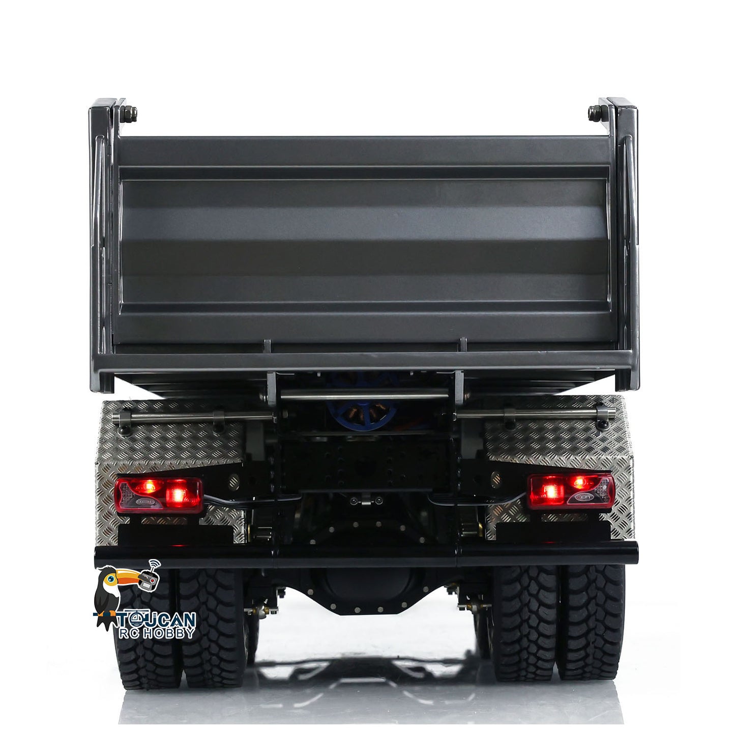 Radio Control 1:14 Hydraulic Tipper Metal Cabin Shell Differential Lock 8x8 Chassis 2Speed RC Dump Truck Sound Light