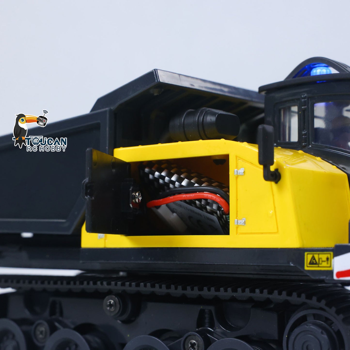 US STOCK 1/50 T14R Panther RTR Electric RC Crawler Dump Truck Construction Vehicle Tracked Tipper Finished Model Toys Lights Sounds Unit