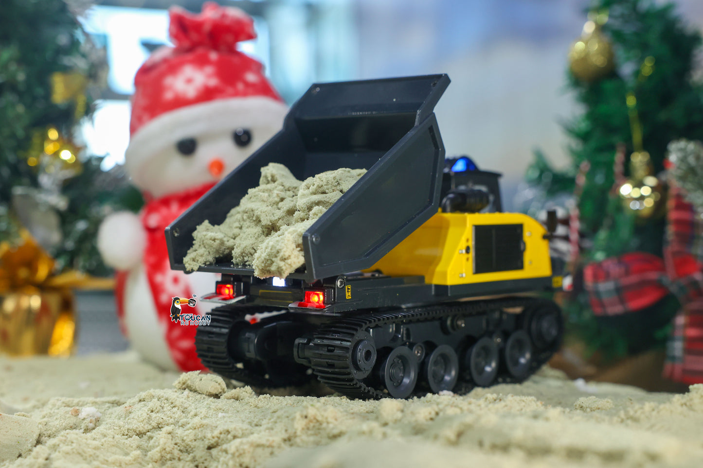 Pre-Order 1/50 T14R Panther RTR Electric RC Crawler Dump Truck Construction Vehicle Tracked Tipper Finished Model Toys Lights Sounds Unit