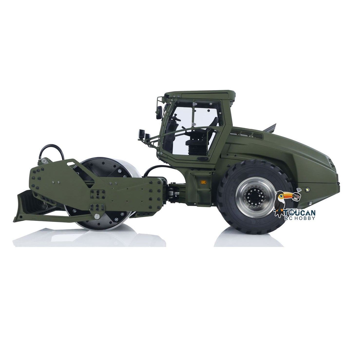 LESU 1:14 Hydraulic RC Road Roller Aoue H13i Radio Control Construction Cars RTR Model Flysky I6S Radio Battery Charger Light