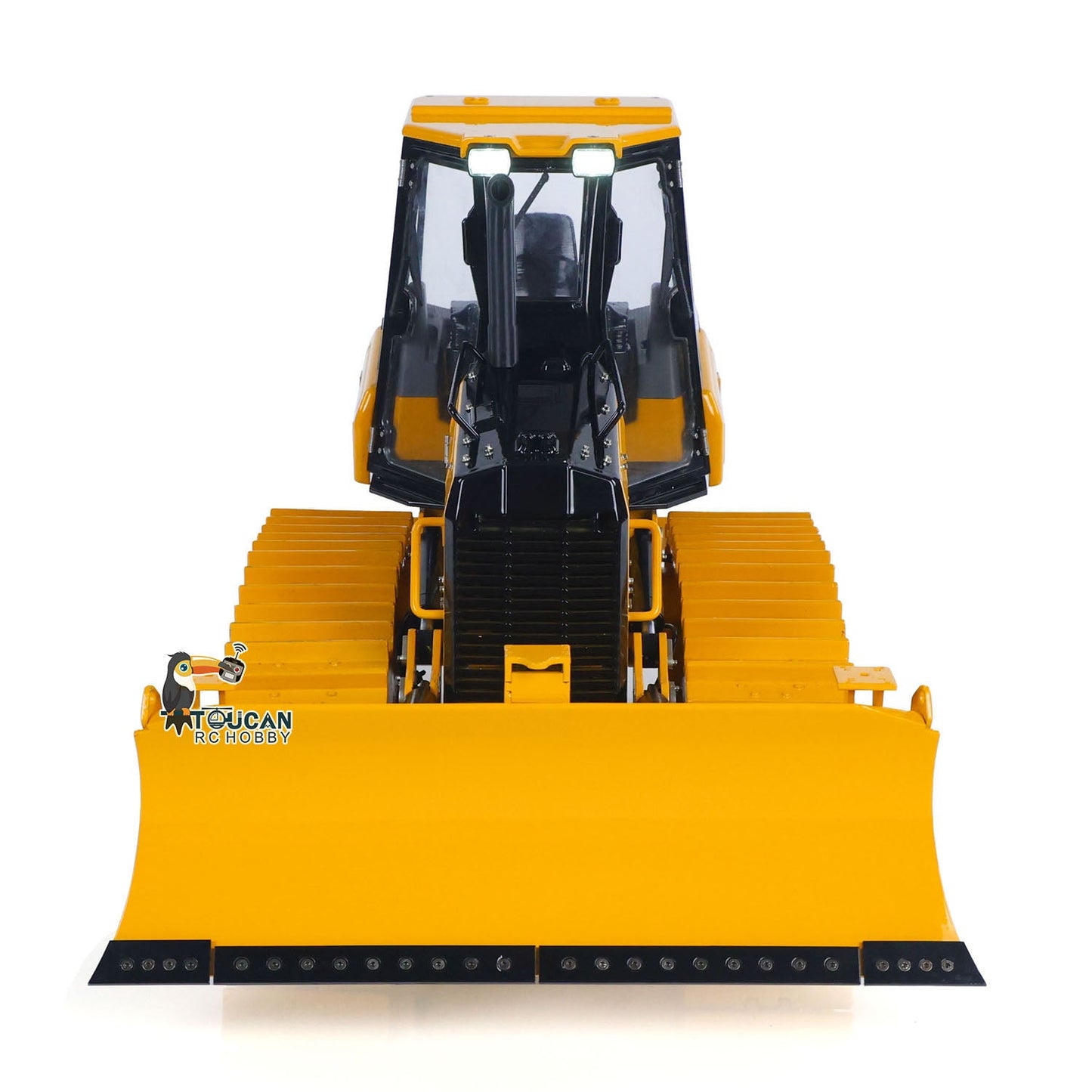 New Arrival Metal 1/12 RC Hydraulic Bulldozer D3 Remote Control Engineering Vehicles 4CH Valve Construction Car Light Sound Flysky ST8 Radio