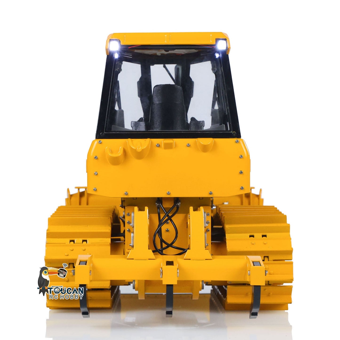 New Arrival Metal 1/12 RC Hydraulic Bulldozer D3 Remote Control Engineering Vehicles 4CH Valve Construction Car Light Sound Flysky ST8 Radio