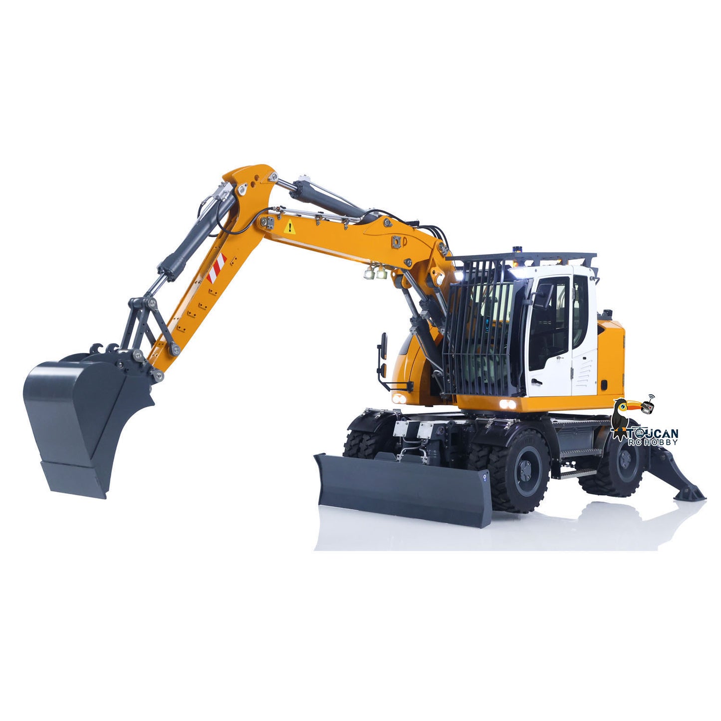 Pre-Order 1/14 RC Hydraulic Wheeled Excavator LR914 8-ways Valve RTR Metal Remote Control 4*4 Digger Model Axle Lock Flysky PL18EV Lite