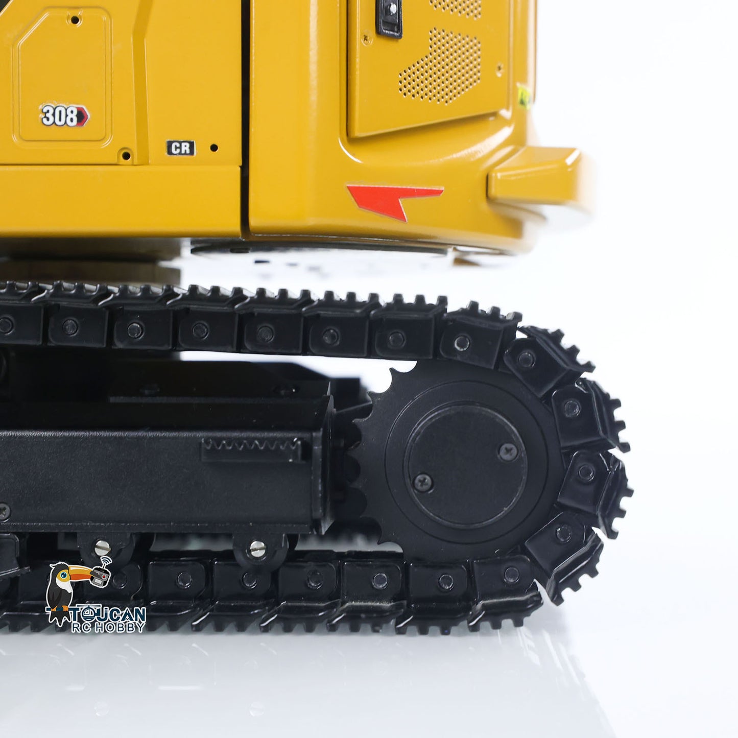 Metal 1/14 RC Hydraulic Excavator C308 308 Radio Controlled Digger Construction Vehicle RTR Model Flysky ST8 Radio Battery