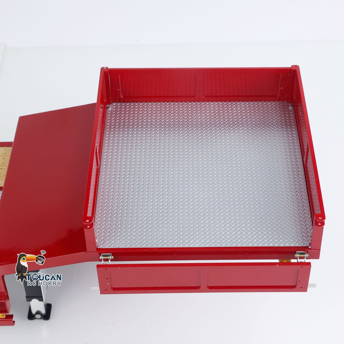 LESU Electronic Lifting Metal Trailer for 1/14 RC Tractor Truck Dumper Lorry Car Simulation Construction Vehicle Model DIY