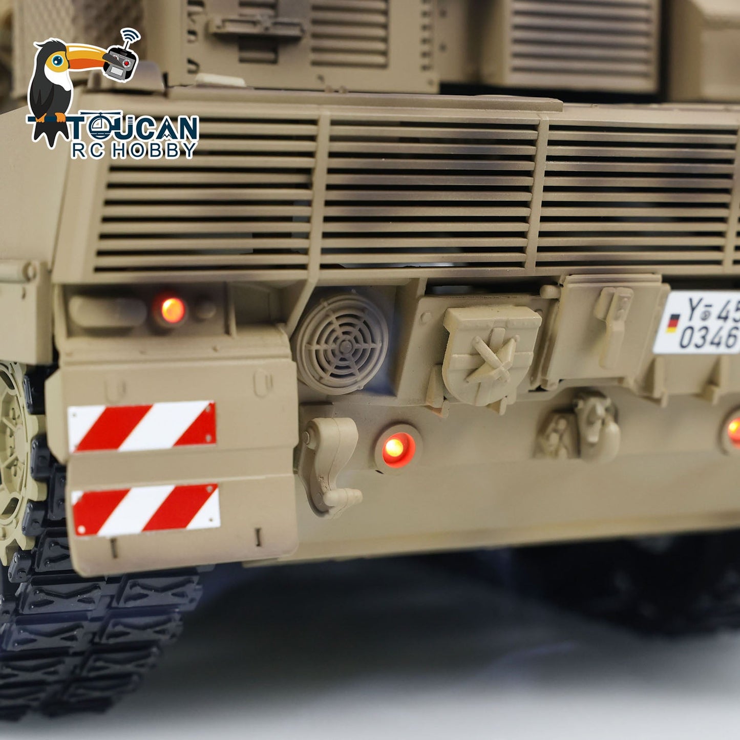 Tongde 1/16 RC Infrared Battle Tank German Leopard2A7 Electric Radio Control Military Vehicle Painted Assembled Optional Version