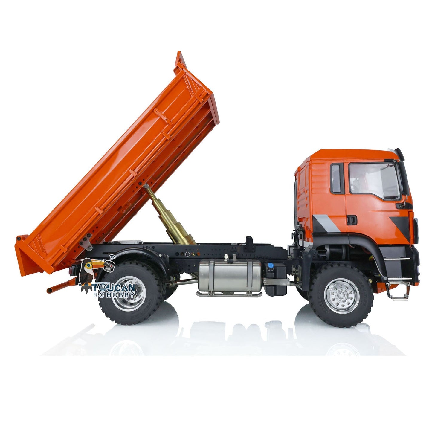 LESU 1/14 4*4 RC Hydraulic Dump Truck TGS Painted Radio Controlled Dumper Car Model Sound Light System ESC Motor Servo