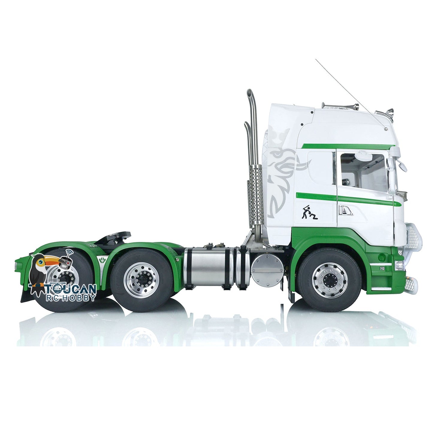 1/14 Scale LESU Remote Controlled Tractor Truck for 6x6 Remote Control Cars Model Metal Chassis Battery & Radio System & Charger