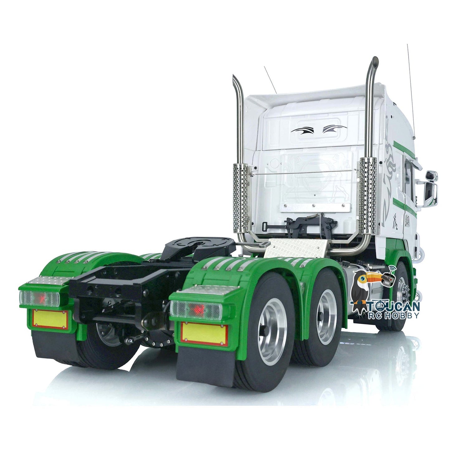 1/14 Scale LESU Remote Controlled Tractor Truck for 6x6 Remote Control Cars Model Metal Chassis Battery & Radio System & Charger