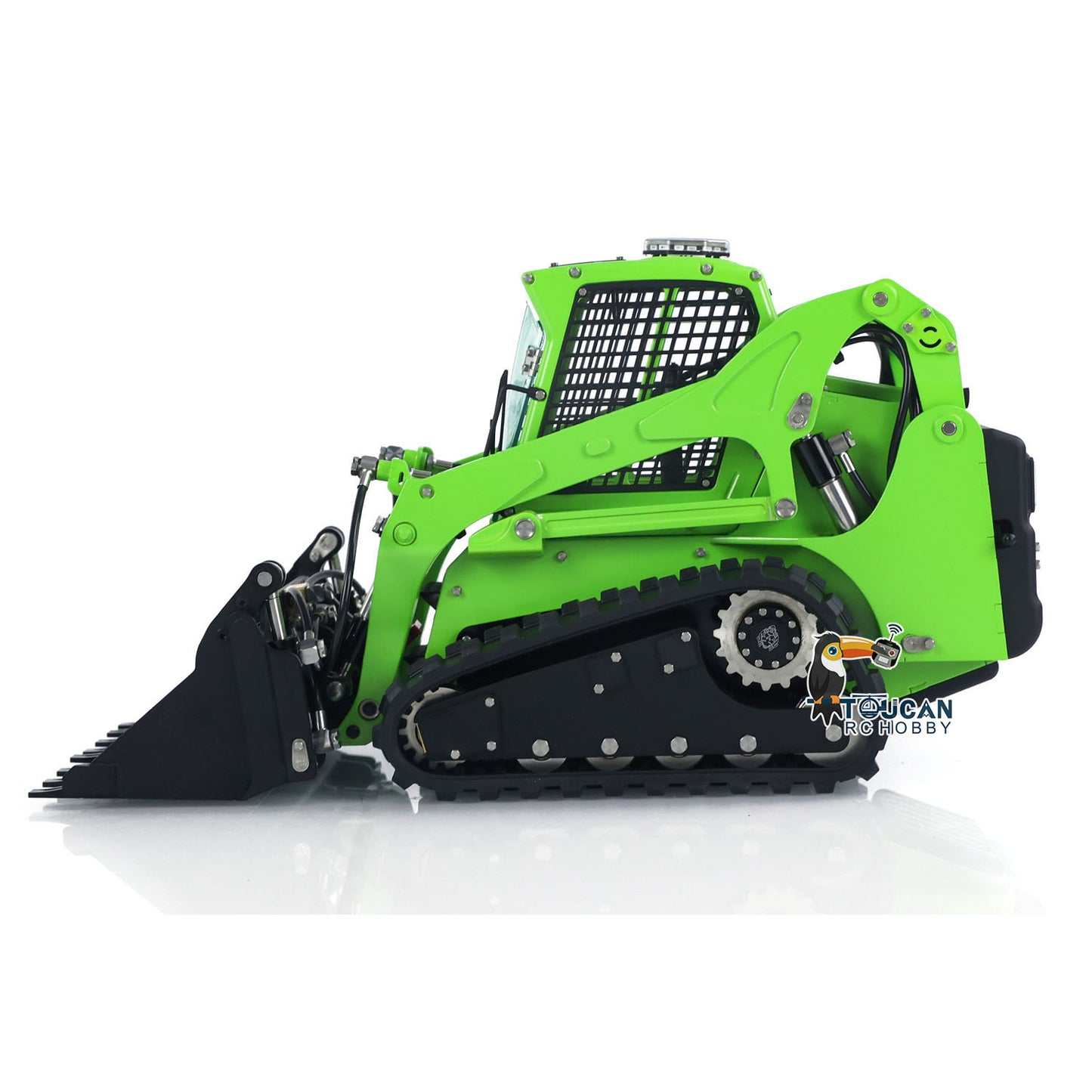 LESU 1/14 Aoue LT5 Bobcat RC Hydraulic Skid-Steer Loader Electric Cleaner I6S Radio Battery RTR Remote Control Construction Car