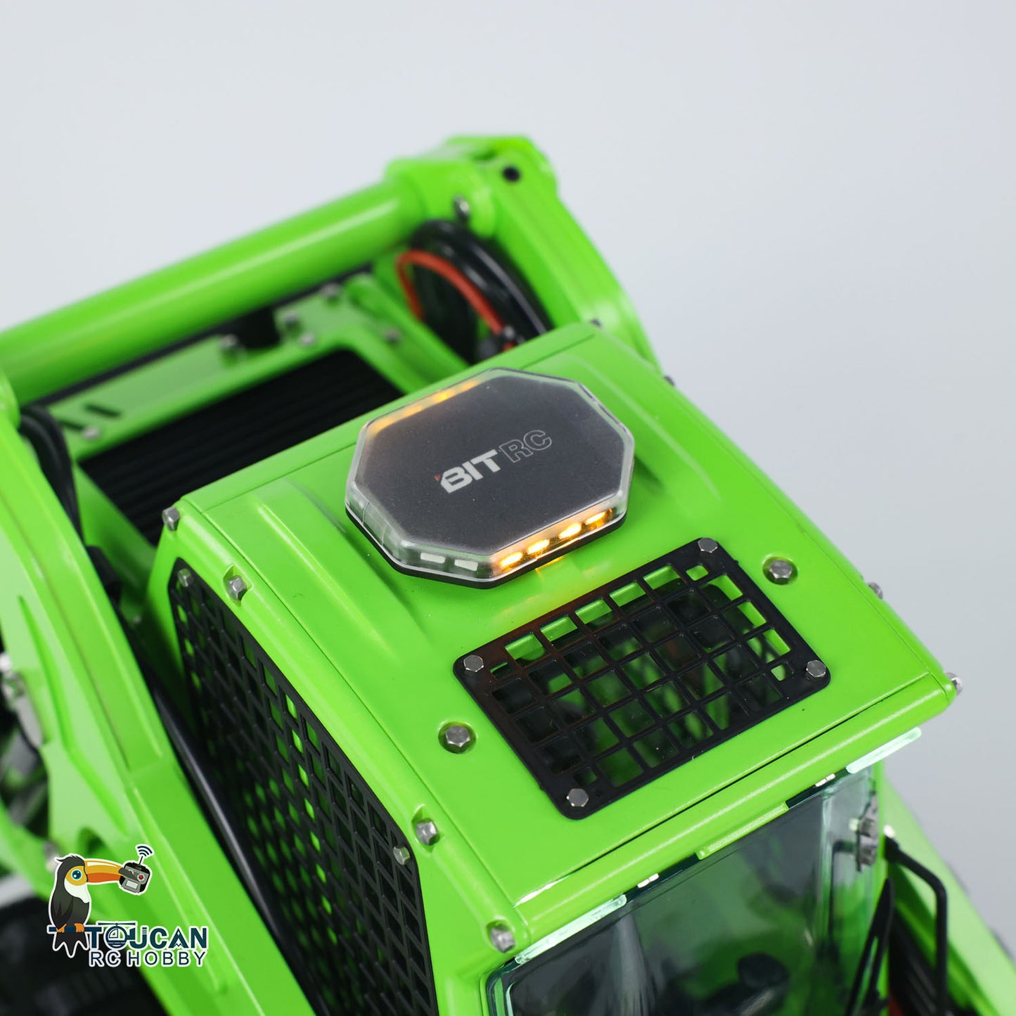 LESU 1/14 Aoue LT5 Bobcat RC Hydraulic Skid-Steer Loader Electric Cleaner I6S Radio Battery RTR Remote Control Construction Car