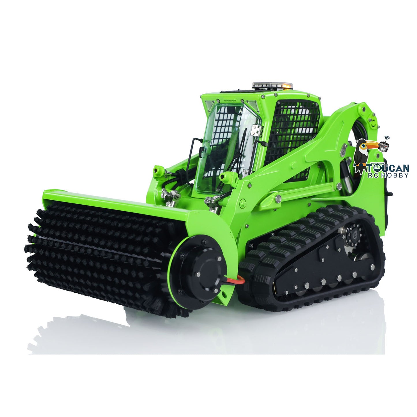 LESU 1/14 Aoue LT5 Bobcat RC Hydraulic Skid-Steer Loader Electric Cleaner I6S Radio Battery RTR Remote Control Construction Car