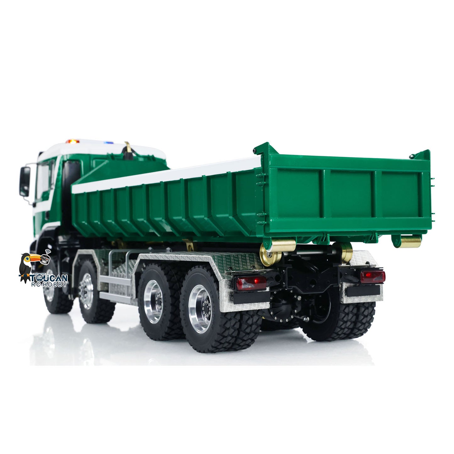 LESU 8x8 1/14 RC Hydraulic Roll On Dumper Truck RTR Radio Control Full Dump Cars Lights Sounds