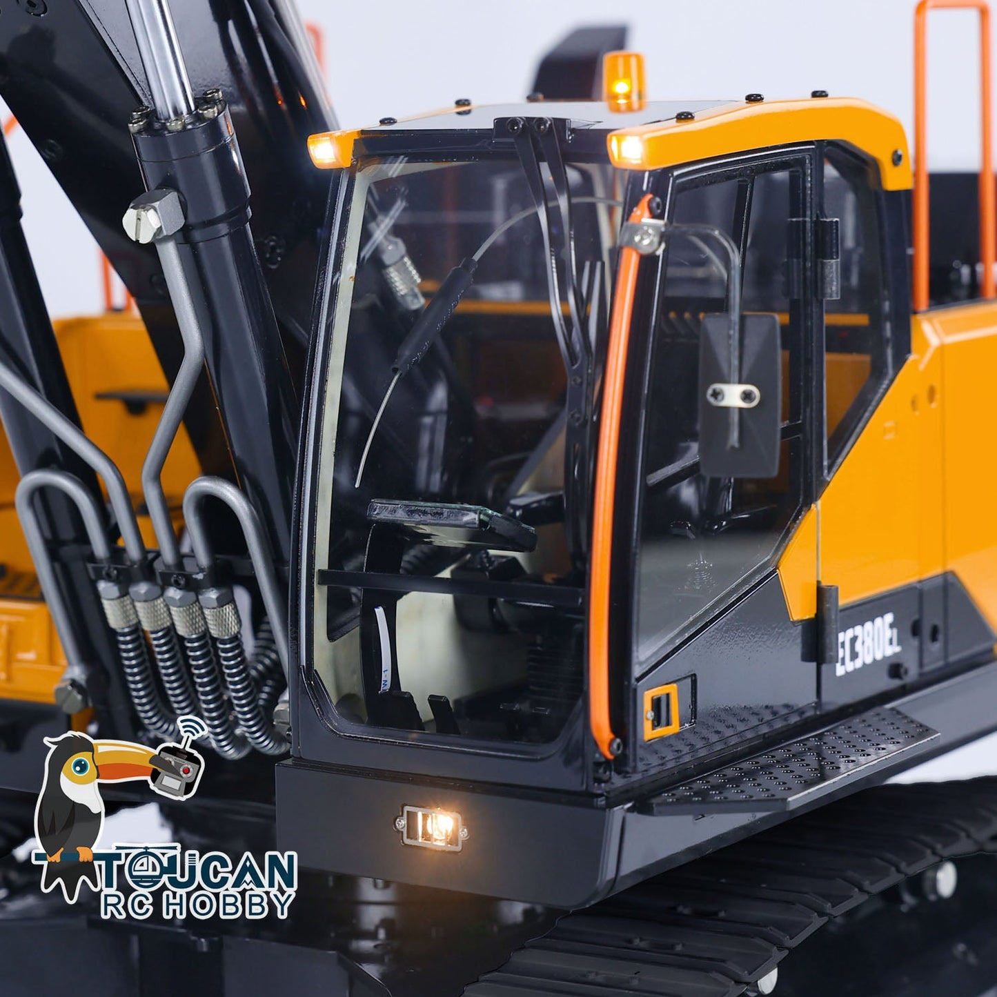 MTModel Metal 1/14 EC380 RC Hydraulic Excavator Remote Control Construction Truck Digger Heavy Machine Assembled and Painted Car