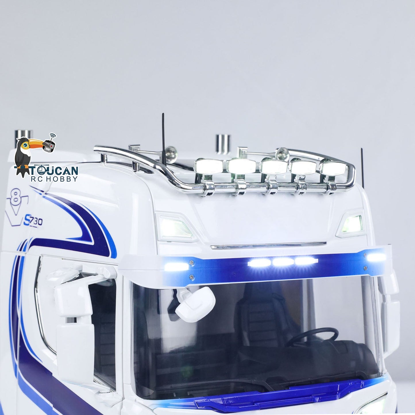 TOUCAN 770S 1/14 RC Tractor Truck FPV Smoke Sound 2Speed RTR Model 6x6 Metal Chassis Radio Controlled Lorry Car ST8 Battery