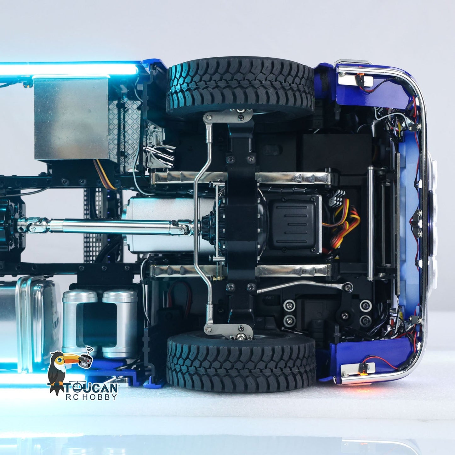 TOUCAN 770S 1/14 RC Tractor Truck FPV Smoke Sound 2Speed RTR Model 6x6 Metal Chassis Radio Controlled Lorry Car ST8 Battery