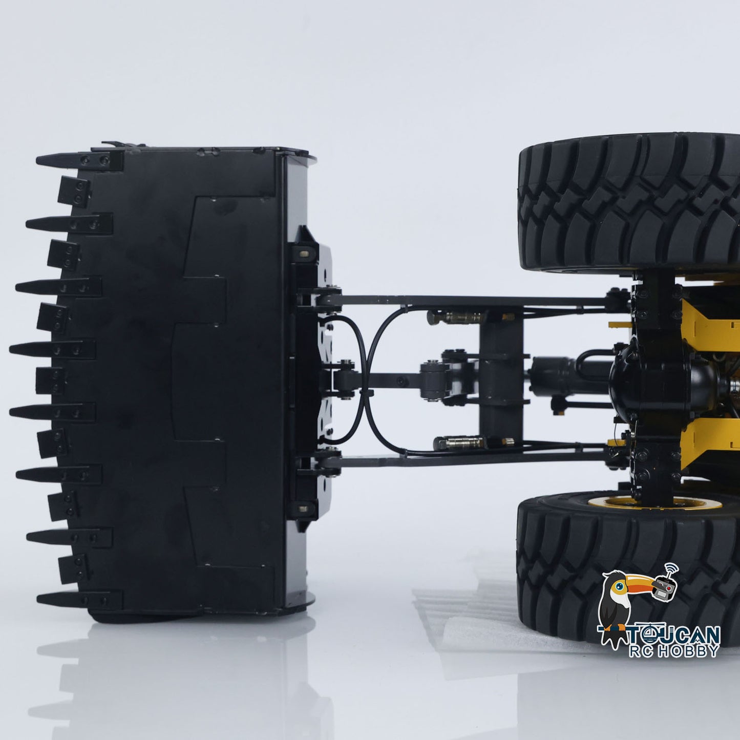 1/14 RC Hydraulic Loader E260L Metal Remote Control Construction Vehicles Flysky ST8 Radio Lock Differential Axle Frok Coupler