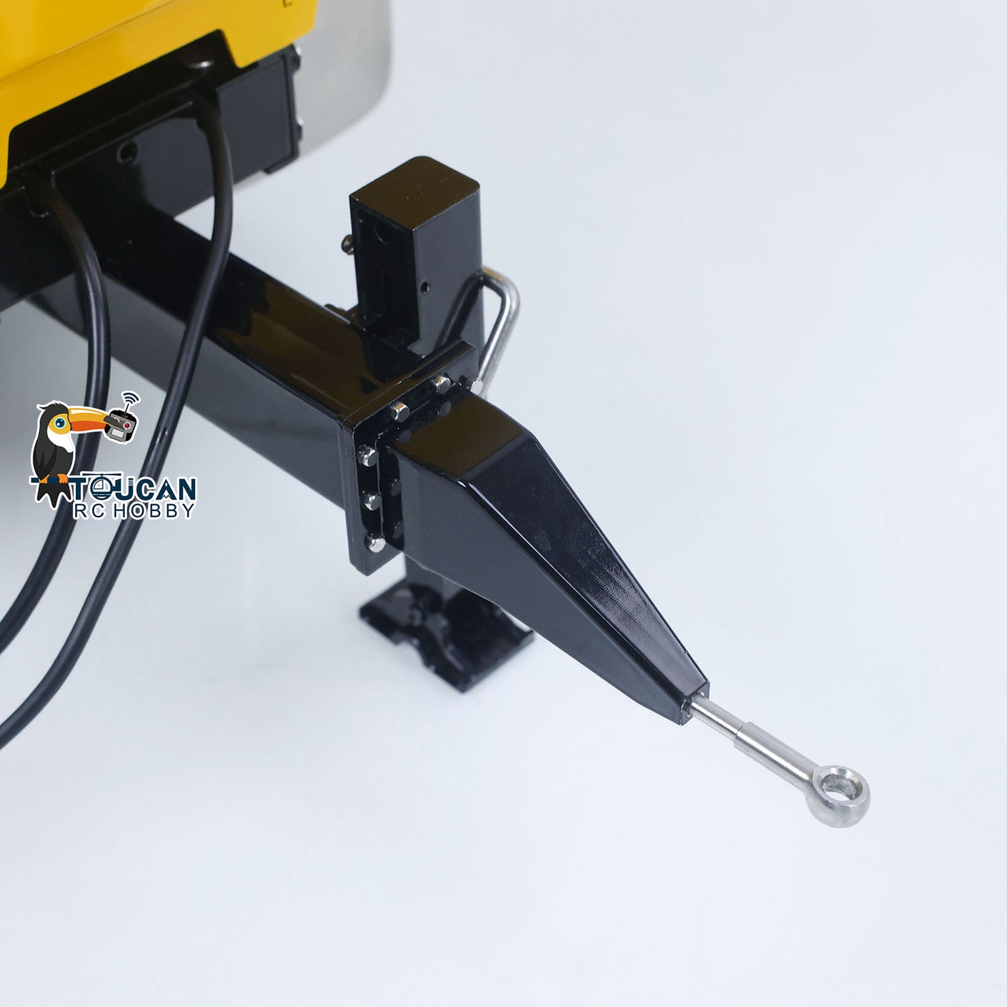 1/14 2 Axels Metal RC Hydraulic Dump Trailer Truck W/ Support Leg for LR914 PRO Remote Control Wheeled Excavator Digger Model