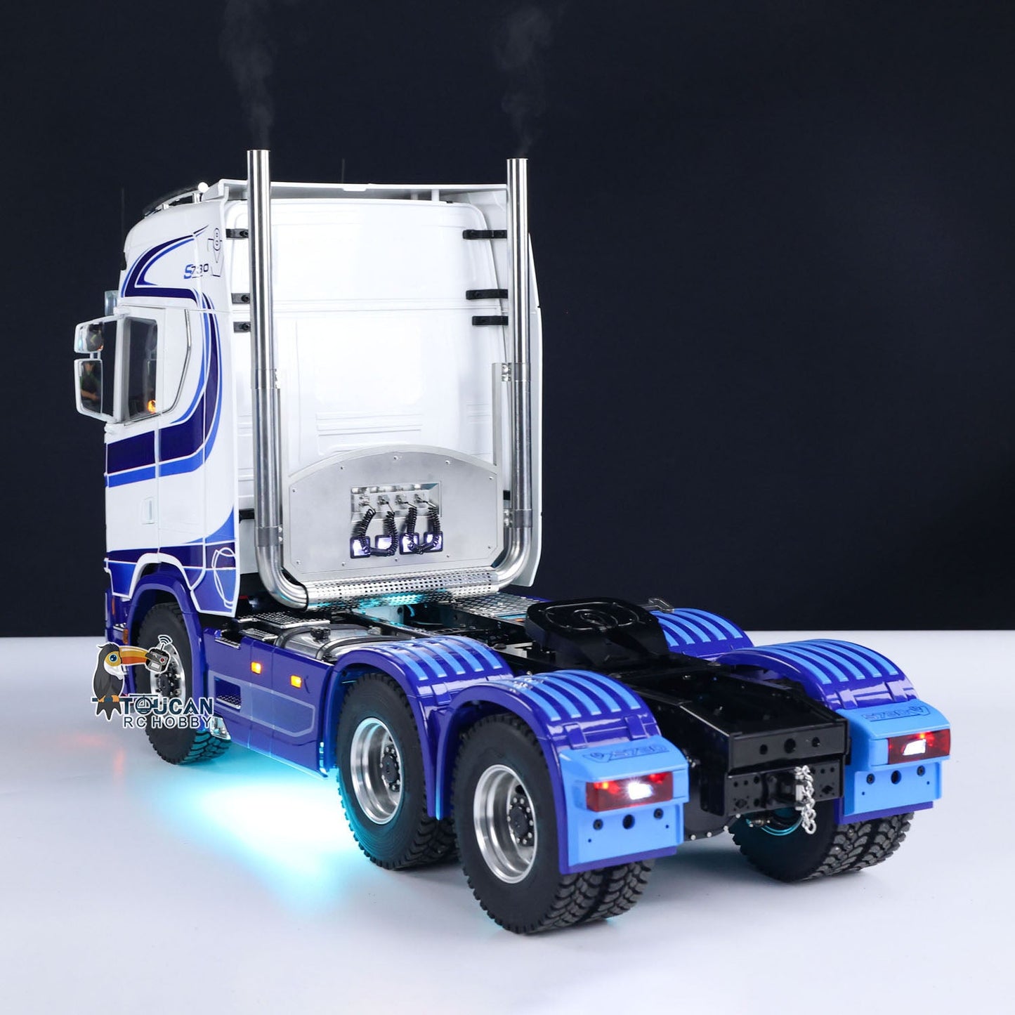TOUCAN 770S 1/14 RC Tractor Truck FPV Smoke Sound 2Speed RTR Model 6x6 Metal Chassis Radio Controlled Lorry Car ST8 Battery
