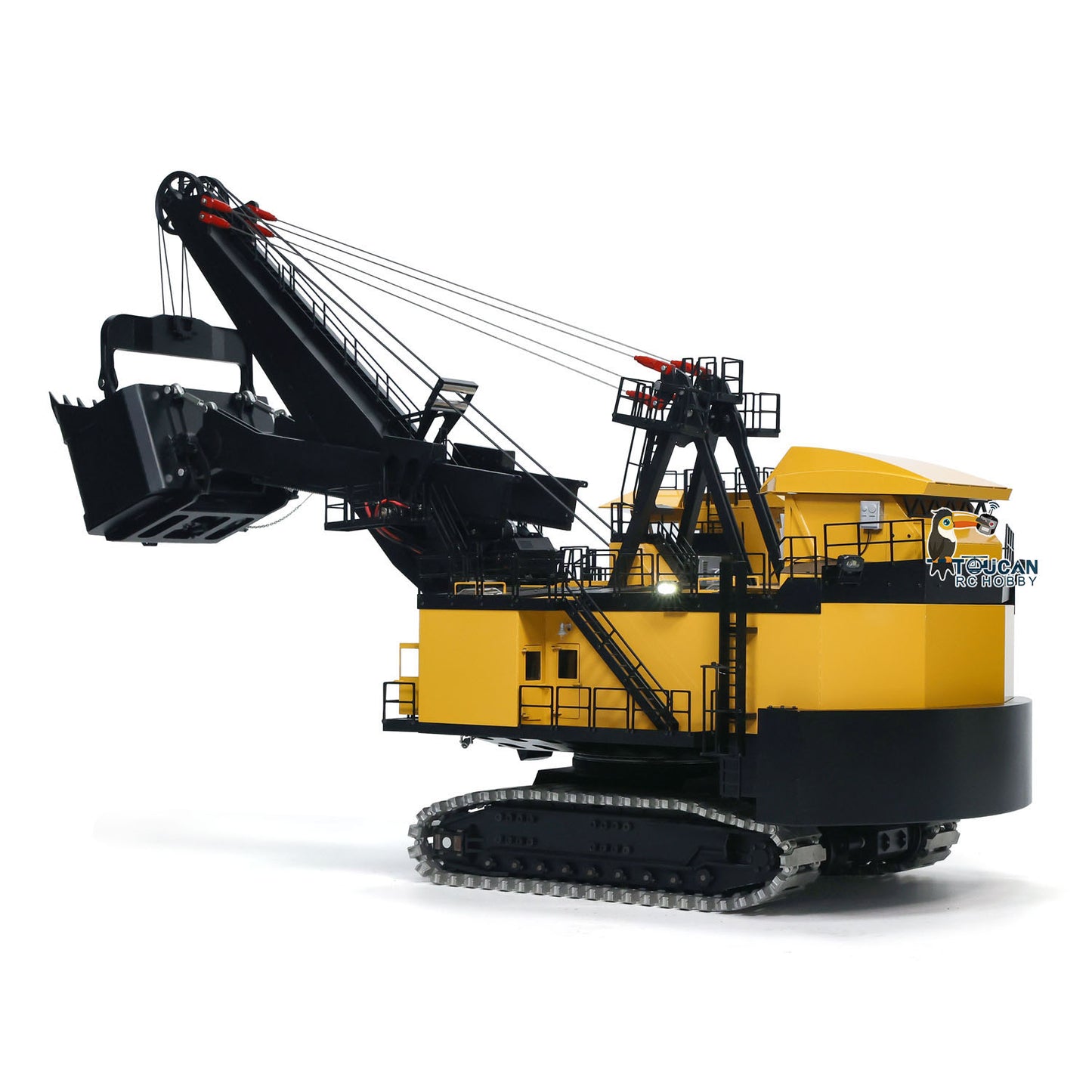 100KG! 1/25 Metal Electric Rope Shovel Excavator RC Mining Digger RTR Heavy Machine with Two Battery H4100 4100