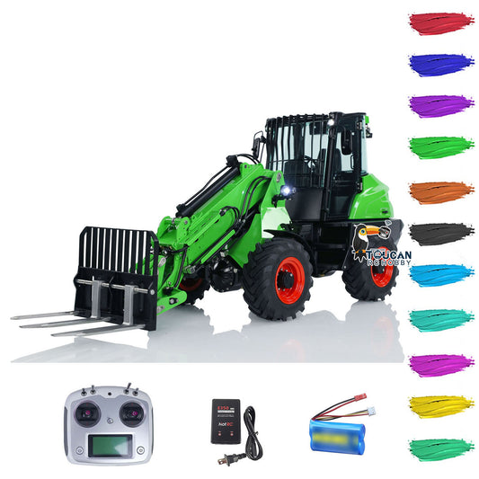LESU RTR 1/14 Hydraulic RC Telescopic Arm Car Metal Loader AT1050 Forklift Truck