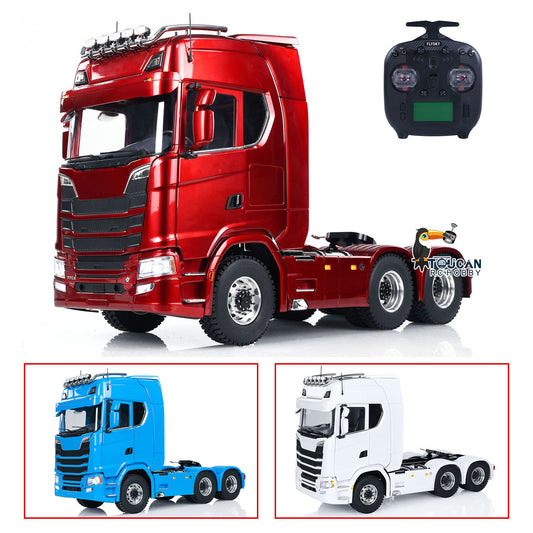 1/14 770S RC Tractor Truck Metal Chassis 6x6 Remote Control Car 770 with 2-speed Transmission